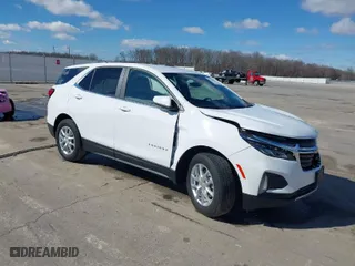 2024 Chevrolet Equinox LT with VIN 3GNAXUEG7RL272971, listed as a IAAI auction lot 41734188 with 23,245 mi miles. Bid and sale history available at carsss.com. Image 1.