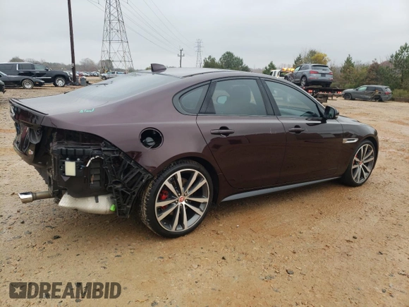 2017 Jaguar XF S with VIN SAJBG4BV6HCY34273, listed as a Copart auction lot 78996604 with 66,620 mi miles and Salvage Title. Bid and sale history available at carsss.com. Image 3.