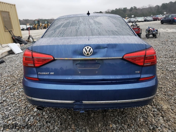 2016 Volkswagen Passat 1.8T SE w/Technology with VIN 1VWBS7A36GC029769, listed as a Copart auction lot 86596494 with 164,606 mi miles and Salvage Title. Bid and sale history available at carsss.com. Image 6.