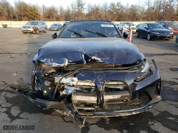 2022 BMW M4 Competition xDrive with VIN WBS33BA0XNCH47220, listed as a Copart auction lot 43039155 with NaN miles and Salvage Title. Bid and sale history available at carsss.com. Image 5.
