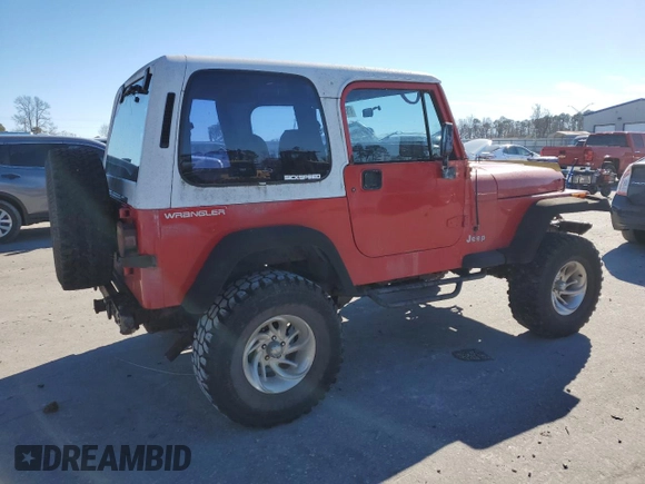 1995 Jeep Wrangler S with VIN 1J4FY19P8SP254147, listed as a Copart auction lot 87699425 with 163,924 mi miles and Clean Title. Bid and sale history available at carsss.com. Image 3.