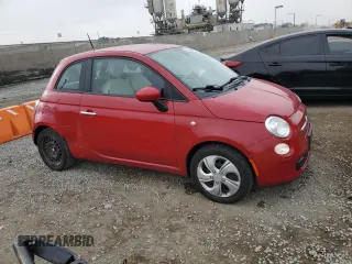 2012 FIAT 500 Pop with VIN 3C3CFFAR4CT358368, listed as a Copart auction lot 62891275 with 59,362 mi miles and Salvage title. Bid and sale history available at DreamBid. Image 4.