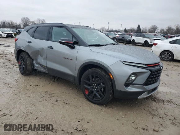 2024 Chevrolet Blazer LT с VIN 3GNKBJR46RS176627, выставлен на аукционе Copart как лот 85931884 с пробегом 12 363 миль миль и Списание • Salvage title. История ставок и продаж доступна на DreamBid. Изображение 4.