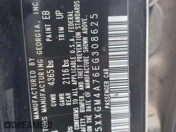 2014 Kia Optima LX with VIN 5XXGM4A76EG308625, listed as a Copart auction lot 61668315 with 223,411 mi miles and Salvage title. Bid and sale history available at DreamBid. Image 12.