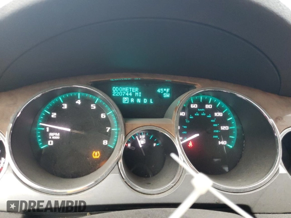 2011 Buick Enclave CXL-1 with VIN 5GAKRBED0BJ335859, listed as a Copart auction lot 44042505 with 220,744 mi miles and Salvage Title. Bid and sale history available at carsss.com. Image 9.