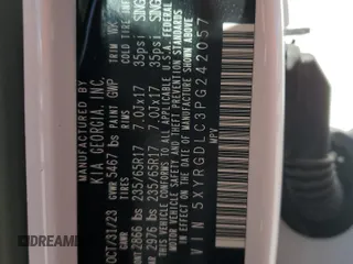 2023 Kia Sorento LX z VIN 5XYRGDLC3PG242057, wystawiony jako Copart lot #50510525 z przebiegiem 19 008 mil mil oraz Szkoda całkowita • Salvage title. Historia ofert i sprzedaży dostępna na DreamBid. Obrazek 13.