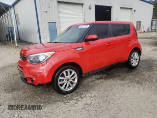 2018 Kia Soul + with VIN KNDJP3A53J7580123, listed as a Copart auction lot 46279725 with 96,935 mi miles and Salvage Title. Bid and sale history available at carsss.com. Image 1.