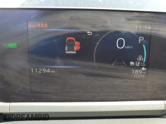 2024 Toyota bZ4X XLE с VIN JTMABACAXRA055247, выставлен на аукционе Copart как лот 52137665 с пробегом 11 294 миль миль и Списание • Salvage title. История ставок и продаж доступна на DreamBid. Изображение 9.