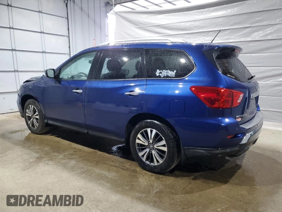 2017 Nissan Pathfinder SV with VIN 5N1DR2MM9HC902958, listed as a Copart auction lot 53950335 with 157,553 mi miles and Salvage title. Bid and sale history available at DreamBid. Image 2.