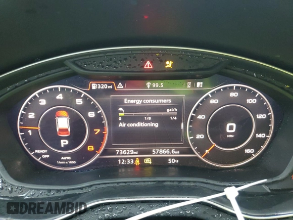 2020 Audi Q5 Premium Plus with VIN WA1BNAFY9L2102249, listed as a Copart auction lot 57608805 with 73,629 mi miles and Salvage title. Bid and sale history available at DreamBid. Image 9.