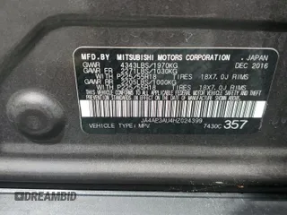 2017 Mitsubishi Outlander Sport ES 2.0 with VIN JA4AP3AU4HZ024399, listed as a Copart auction lot 54605345 with 63,375 mi miles and Salvage Title. Bid and sale history available at carsss.com. Image 14.