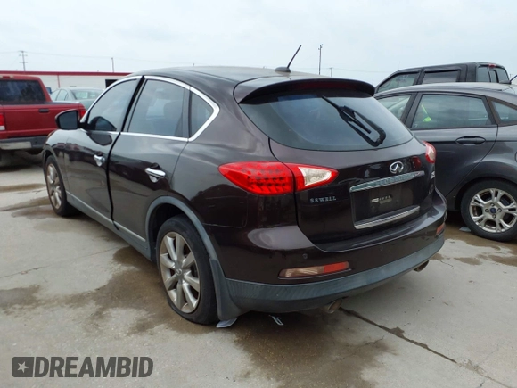 2008 Infiniti EX Journey with VIN JNKAJ09E18M303484, listed as a IAAI auction lot 42072050 with Not Provided miles. Bid and sale history available at carsss.com. Image 3.