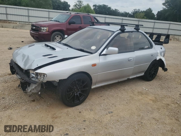 1995 Subaru Impreza with VIN GC8030988, listed as a Copart auction lot 70242354 with 123,696 mi miles and Salvage title. Bid and sale history available at DreamBid. Image 1.