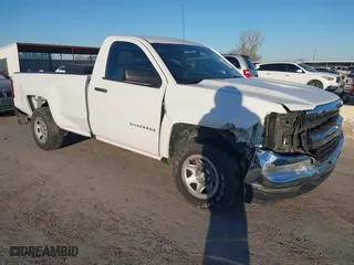2018 Chevrolet Silverado 1500 Work Truck with VIN 1GCNCNEC6JZ906132, listed as a IAAI auction lot 41395538 with 53,266 mi miles. Bid and sale history available at carsss.com. Image 1.