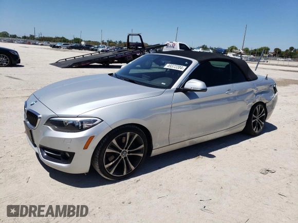 2016 BMW 2 Series 228i xDrive with VIN WBA1L9C59GV325604, listed as a Copart auction lot 49372204 with 44,762 mi miles. Bid and sale history available at carsss.com. Image 1.