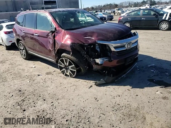 2022 Honda Pilot Touring 7-Passenger with VIN 5FNYF6H67NB010708, listed as a Copart auction lot 45143385 with 117,756 mi miles and Salvage Title. Bid and sale history available at carsss.com. Image 12.
