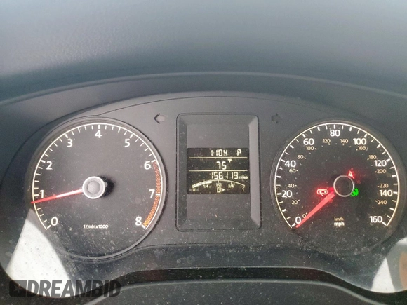 2011 Volkswagen Jetta SE with VIN 3VWDZ7AJ6BM366081, listed as a Copart auction lot 60572485 with 156,119 mi miles and Clean title. Bid and sale history available at DreamBid. Image 9.
