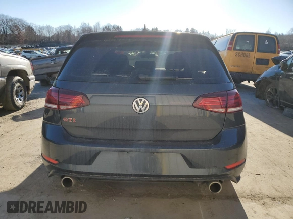 2019 Volkswagen Golf GTI S with VIN 3VW5T7AU8KM025409, listed as a Copart auction lot 41352454 with 0 mi miles. Bid and sale history available at carsss.com. Image 6.