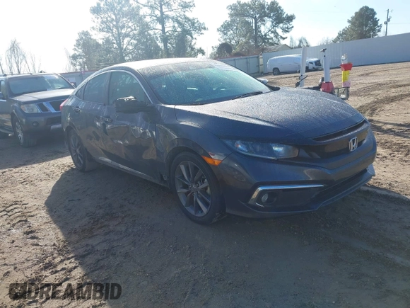 2019 Honda Civic Sedan EX with VIN 19XFC1F38KE003389, listed as a IAAI auction lot 41633696 with 77,825 mi miles. Bid and sale history available at carsss.com. Image 1.