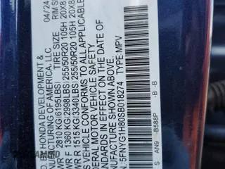 2025 Honda Pilot Elite z VIN 5FNYG1H80SB018274, wystawiony jako Copart lot #44244675 z przebiegiem Nie podano mil oraz Szkoda całkowita • Salvage title. Historia ofert i sprzedaży dostępna na DreamBid. Obrazek 12.