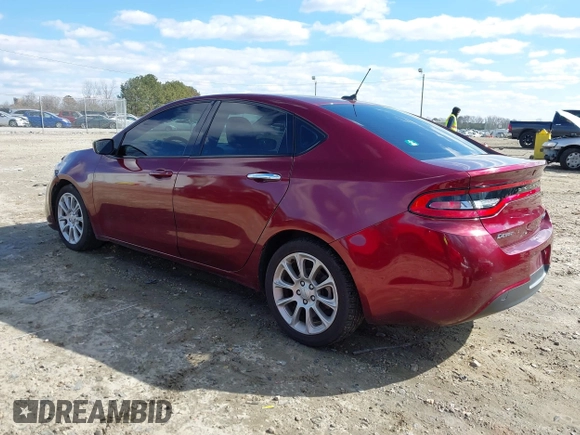2015 Dodge Dart Limited with VIN 1C3CDFCB1FD364631, listed as a IAAI auction lot 41388112 with 182,449 mi miles. Bid and sale history available at carsss.com. Image 3.