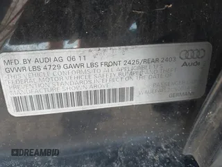 2012 Audi A4 2.0T Premium Plus with VIN WAUEFAFL2CN001473, listed as a IAAI auction lot 41437762 with 176,676 mi miles. Bid and sale history available at carsss.com. Image 9.