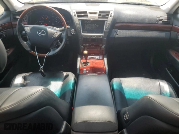 2007 Lexus LS 460 with VIN JTHBL46F675012345, listed as a Copart auction lot 59479965 with 148,538 mi miles and Clean title. Bid and sale history available at DreamBid. Image 8.