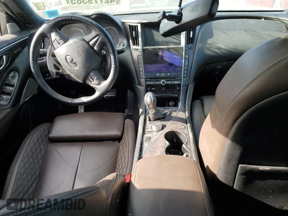 2017 Infiniti Q50 3.0t Signature Edition with VIN JN1EV7ARXHM833082, listed as a Copart auction lot 42779385 with 0 mi miles and Salvage Title. Bid and sale history available at carsss.com. Image 8.