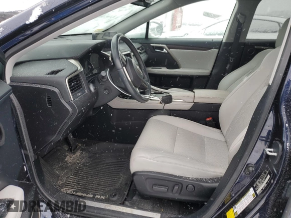 2020 Lexus RX with VIN 2T2HGMDA6LC053459, listed as a Copart auction lot 43967805 with 59,381 mi miles and Salvage Title. Bid and sale history available at carsss.com. Image 7.