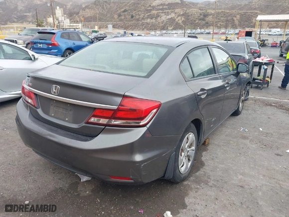 2013 Honda Civic Sdn LX with VIN 19XFB2F50DE212073, listed as a IAAI auction lot 41559441 with 271,371 mi miles. Bid and sale history available at carsss.com. Image 4.