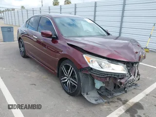 2017 Honda Accord Sport with VIN 1HGCR2F52HA116583, listed as a IAAI auction lot 41905383 with 110,667 mi miles. Bid and sale history available at carsss.com. Image 1.