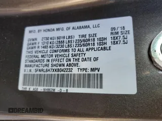 2019 Honda Odyssey EX-L with VIN 5FNRL6H7XKB042232, listed as a Copart auction lot 81066384 with 55,724 mi miles and Salvage Title. Bid and sale history available at carsss.com. Image 15.