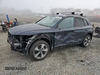 2020 Audi Q5 Premium with VIN WA1ANAFY1L2098550, listed as a Copart auction lot 46002835 with 64,491 mi miles and Salvage Title. Bid and sale history available at carsss.com. Image 1.