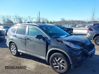 2015 Honda CR-V EX-L with VIN 2HKRM4H74FH682655, listed as a IAAI auction lot 41312452 with 161,587 mi miles. Bid and sale history available at carsss.com. Image 1.