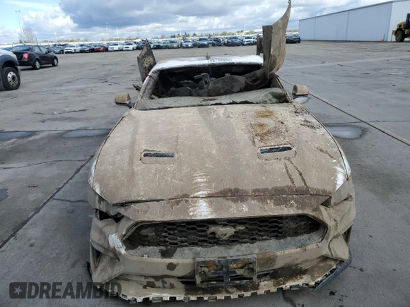 2021 Ford Mustang EcoBoost with VIN 1FA6P8TH6M5105940, listed as a Copart auction lot 48738865 with 0 mi miles and Non Repairable. Bid and sale history available at carsss.com. Image 5.