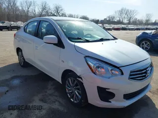 2018 Mitsubishi Mirage G4 ES with VIN ML32F3FJ9JHF11935, listed as a IAAI auction lot 41790756 with 137,842 mi miles. Bid and sale history available at carsss.com. Image 1.
