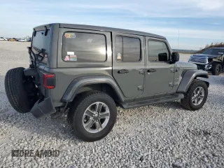 2020 Jeep Wrangler Unlimited Sahara Altitude with VIN 1C4HJXEG2LW206453, listed as a Copart auction lot 82303434 with 51,559 mi miles and Salvage title. Bid and sale history available at DreamBid. Image 3.