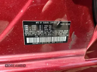 2022 Subaru Impreza Premium z VIN 4S3GKAV68N3610424, wystawiony jako Copart lot #64236565 z przebiegiem 70 510 mil mil oraz Szkoda całkowita • Salvage title. Historia ofert i sprzedaży dostępna na DreamBid. Obrazek 12.