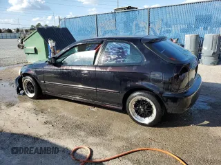 1996 Honda Civic CX with VIN 2HGEJ6323TH103708, listed as a Copart auction lot 80483434 with 91,459 mi miles and Non Repairable. Bid and sale history available at carsss.com. Image 2.
