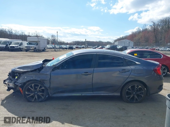 2020 Honda Civic Sedan Sport with VIN 2HGFC2F81LH511700, listed as a IAAI auction lot 41876533 with 79,610 mi miles. Bid and sale history available at carsss.com. Image 14.