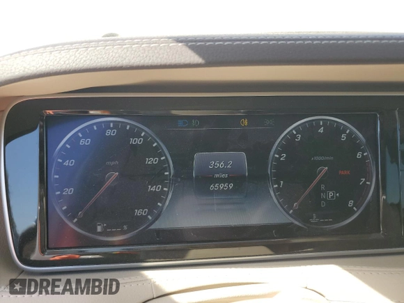 2015 Mercedes-Benz S 550 with VIN WDDUG8CB1FA201892, listed as a Copart auction lot 51426765 with 65,959 mi miles and Salvage Title. Bid and sale history available at DreamBid. Image 9.