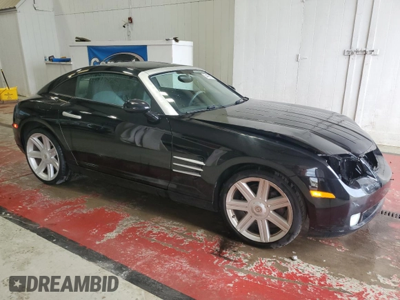 2004 Chrysler Crossfire with VIN 1C3AN69L44X020341, listed as a Copart auction lot 54481875 with 77,622 mi miles and Salvage Title. Bid and sale history available at DreamBid. Image 4.