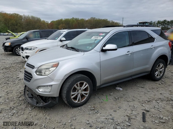 2017 Chevrolet Equinox LT with VIN 2GNALCEK7H6269064, listed as a Copart auction lot 53899675 with 0 mi miles and Clean Title. Bid and sale history available at carsss.com. Image 1.