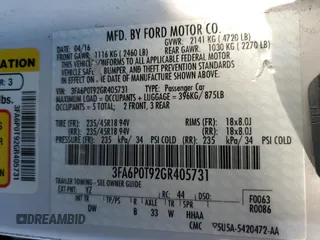 2016 Ford Fusion SE with VIN 3FA6P0T92GR405731, listed as a Copart auction lot 74537964 with 50,983 mi miles and Salvage Title. Bid and sale history available at carsss.com. Image 13.