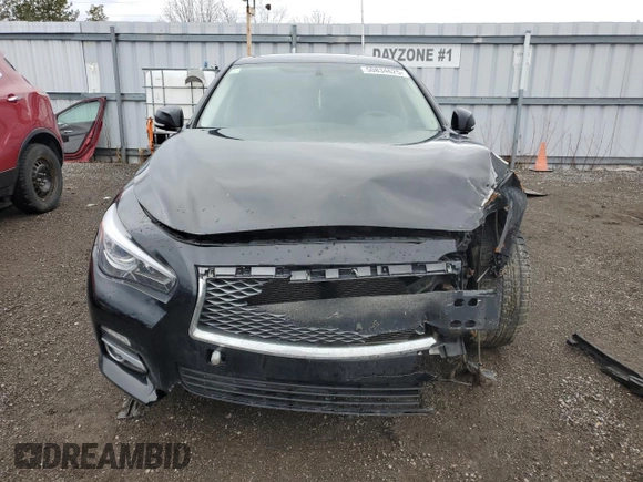 2016 Infiniti Q50 2.0t Premium with VIN JN1CV7AR5GM250313, listed as a Copart auction lot 50834625 with 113,245 mi miles and Salvage Title. Bid and sale history available at carsss.com. Image 5.