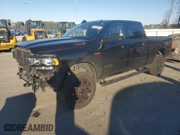 2022 Ram 2500 Big Horn with VIN 3C6UR5DJ8NG418145, listed as a Copart auction lot 88723915 with 34,343 mi miles and Salvage Title. Bid and sale history available at carsss.com. Image 1.