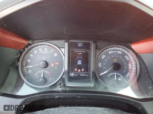2017 Toyota Tacoma SR5 with VIN 3TMCZ5AN5HM079796, listed as a Copart auction lot 54270345 with 96,032 mi miles and Salvage Title. Bid and sale history available at DreamBid. Image 9.