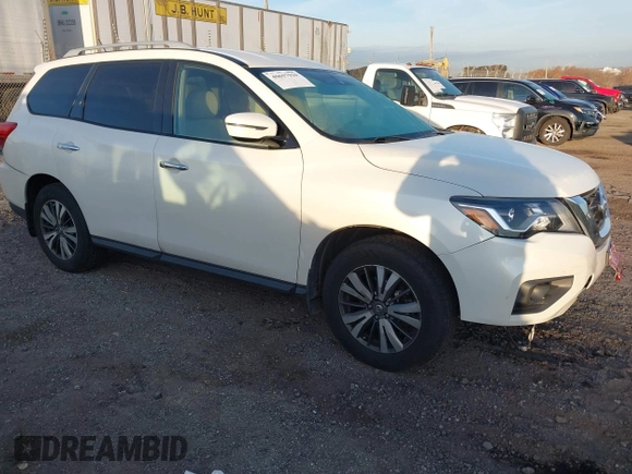 2017 Nissan Pathfinder SV with VIN 5N1DR2MM9HC645218, listed as a IAAI auction lot 40697929 with 103,533 mi miles. Bid and sale history available at carsss.com. Image 1.