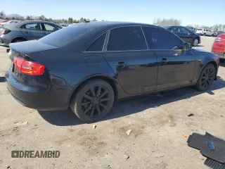 2013 Audi A4 Premium Plus with VIN WAUFFAFL4DN041625, listed as a Copart auction lot 48693955 with 153,429 mi miles and Salvage Title. Bid and sale history available at carsss.com. Image 3.