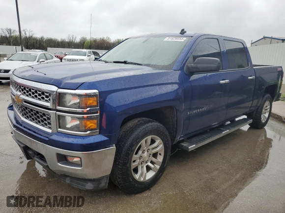 2014 Chevrolet Silverado 1500 LT with VIN 3GCUKREC9EG202504, listed as a Copart auction lot 51528055 with 190,790 mi miles and Salvage Title. Bid and sale history available at DreamBid. Image 1.